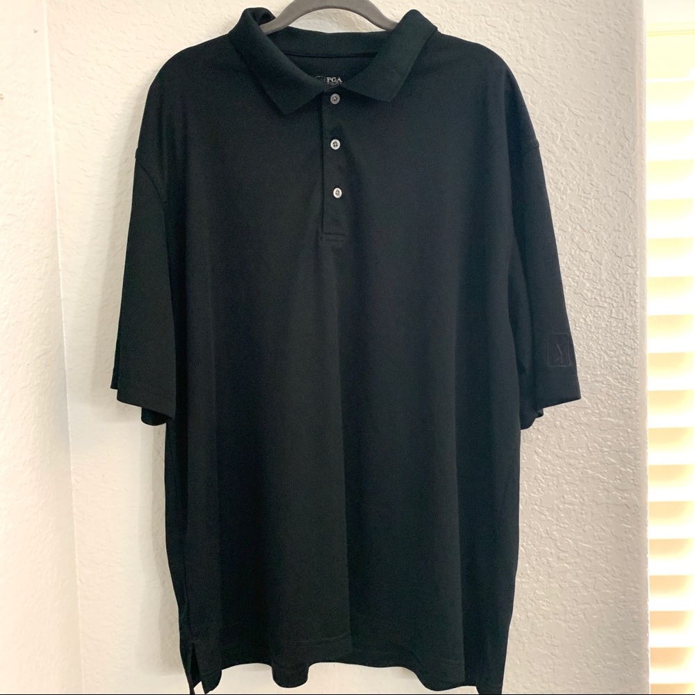 Black PGA Tour Men’s Polo - Picture 6 of 9